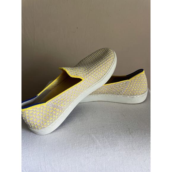 Rothy's Lemon Yellow Honeycomb Sneaker. Size w8. - Picture 5 of 9